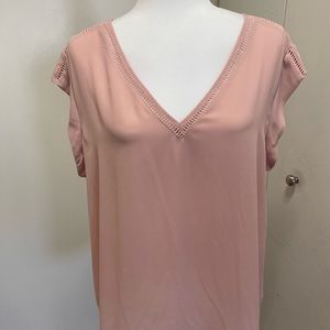 Soft pale pink top with lovely detail.